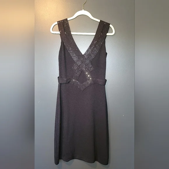 ST JOHN Evening studded cocktail dress - Picture 11 of 11